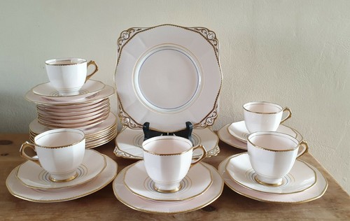 Tuscan plant pink tea set - pink,