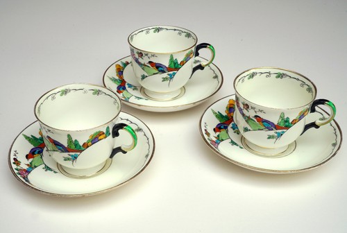 Tuscan plant china cups - tuscan,