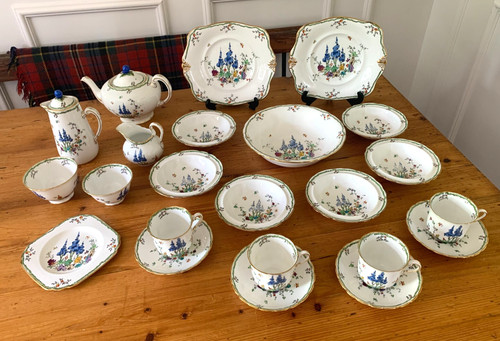 1930 tuscan plant tea set - tuscan,
