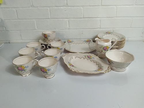 Vintage plant tuscan china tea - vintage,