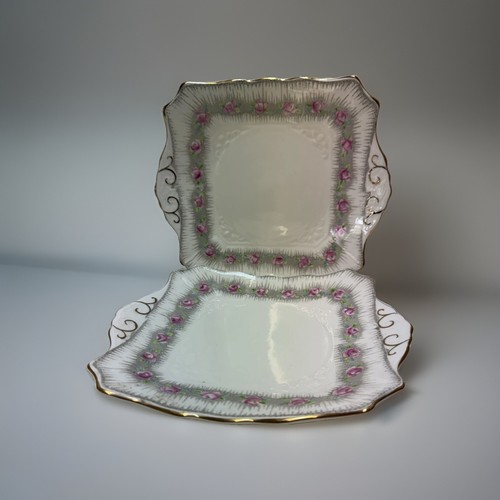 Antique sandwich cake plates - antique,