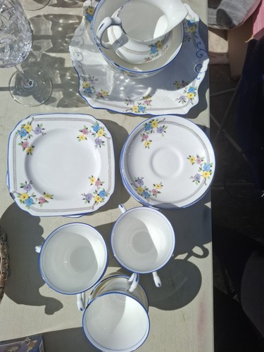 Plant tuscan china teaset - plant,
